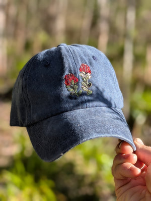 Scarlet Banksia Dad Cap